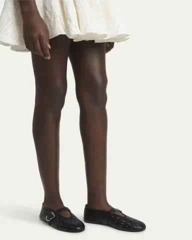 Alaïa Vienne Cutout Mary Jane Ballerina Flats | Thumbnail 2