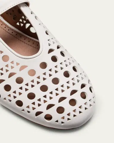 Alaïa Vienne Cutout Mary Jane Ballerina Flats | Thumbnail 9
