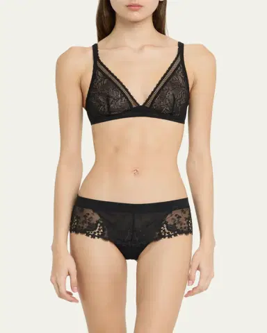 Simone Pérèle Comete Lace-Trim Tulle Bralette | Thumbnail 4