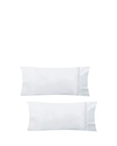 The Lino Essential Embroidered Pillowcase Pair, KING CASE | Thumbnail 1
