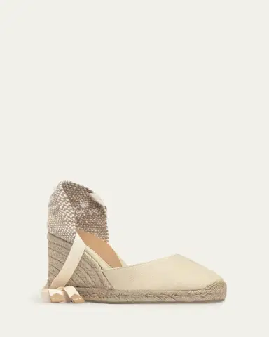 Castañer Carina Canvas Ankle-Wrap Wedge Espadrilles | Thumbnail 7