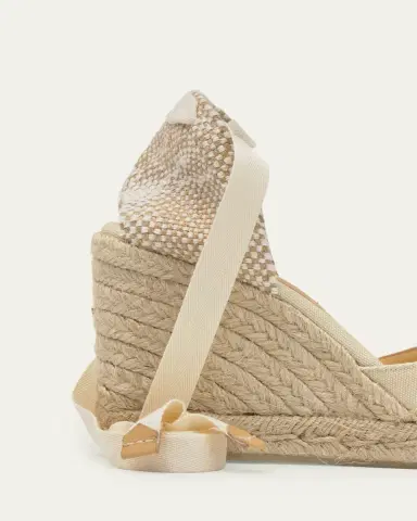 Castañer Carina Canvas Ankle-Wrap Wedge Espadrilles | Thumbnail 10