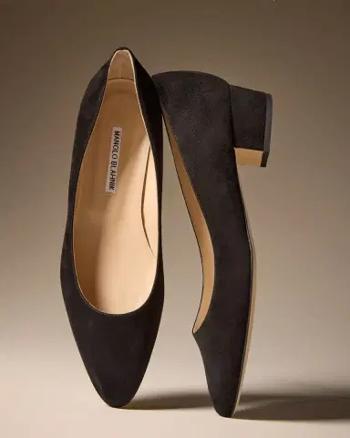 Manolo Blahnik Lista Suede Pumps | Thumbnail 3 Manolo Blahnik Lista Suede Pumps | Thumbnail 3