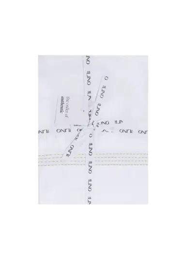 The Lino Essential Embroidered King Flat Sheet | Thumbnail 3 The Lino Essential Embroidered King Flat Sheet | Thumbnail 3