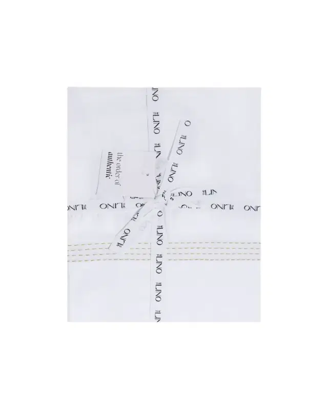 The Lino Essential Embroidered  Flat Sheet