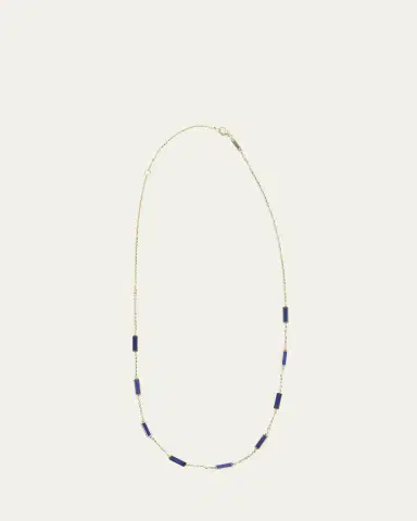 KAMAL Bar Chain Necklace with Gemstones | Thumbnail 1 KAMAL Bar Chain Necklace with Gemstones | Thumbnail 1