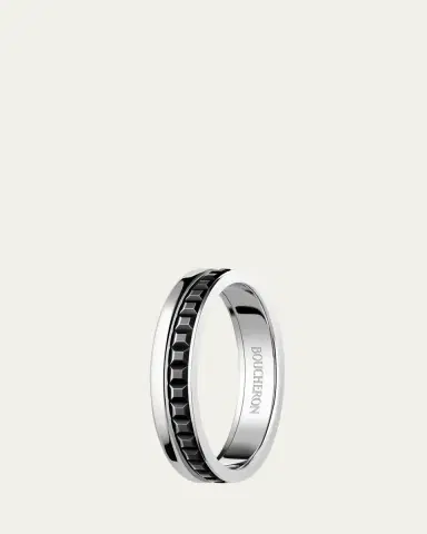 Boucheron Quatre 18K White Gold Follies Band Ring | Thumbnail 3 Boucheron Quatre 18K White Gold Follies Band Ring | Thumbnail 3