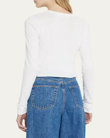 SLVRLAKE Long Sleeve Cropped Baby Tee | Thumbnail 3