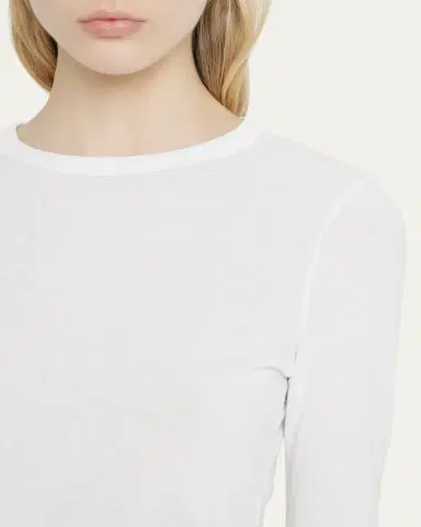 SLVRLAKE Long Sleeve Cropped Baby Tee | Thumbnail 5