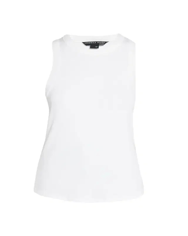 Veronica Beard Jordyn Rib-Knit Tank Top
