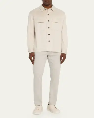 ZEGNA Men's Oasi Cashmere Overshirt | Thumbnail 2 ZEGNA Men's Oasi Cashmere Overshirt | Thumbnail 2