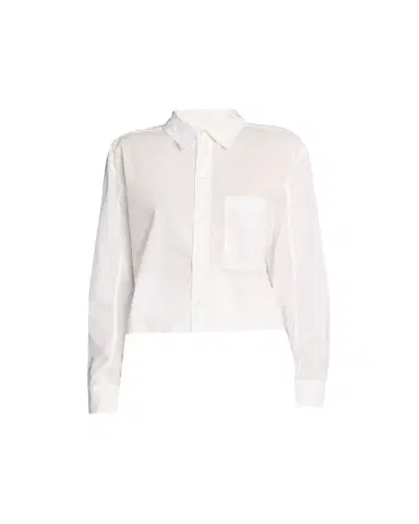 AMO Denim Ruth Cropped Button-Front Shirt | Thumbnail 1
