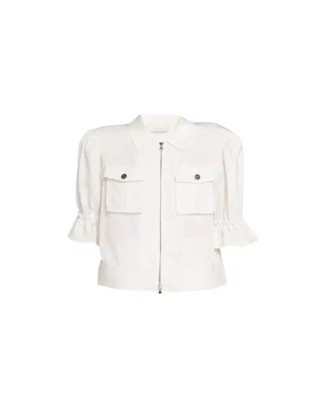 Cinq a Sept Holly Short-Sleeve Sateen Jacket