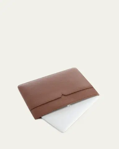 Royce New York Personalized Leather 13" Laptop Sleeve | Thumbnail 2
