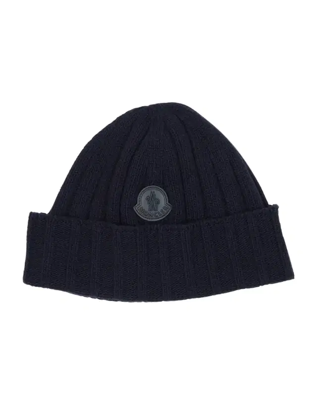 Moncler Men 's Ribbed Wool Beanie