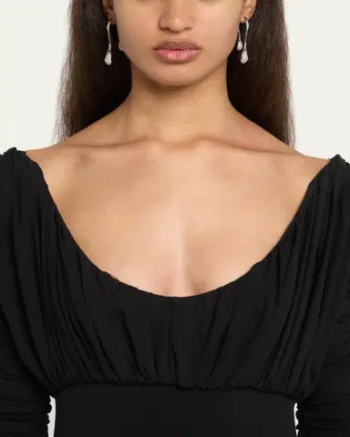 ALEXIS BITTAR Solanales Front-Back Double Drop Crystal Earrings | Thumbnail 2