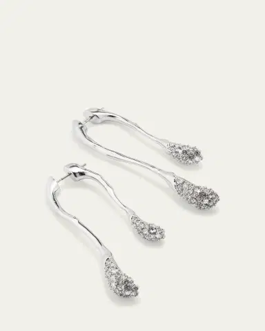 ALEXIS BITTAR Solanales Front-Back Double Drop Crystal Earrings | Thumbnail 3