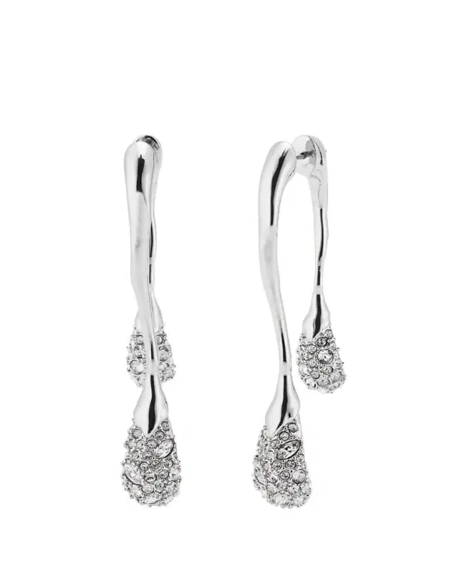 Alexis Bittar Solanales Front-Back Double Drop Crystal Earrings