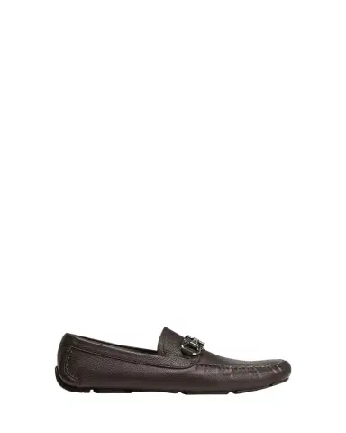 Ferragamo Men's Parigi Gancini Leather Drivers | Thumbnail 1