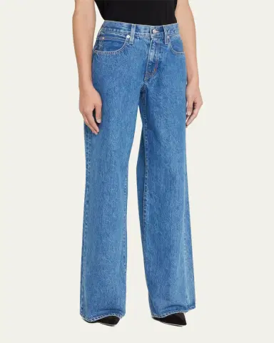 SLVRLAKE Mica Low-Rise Wide Relaxed Jeans | Thumbnail 4