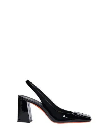 Santoni Peaches Patent Buckle Slingback Pumps | Thumbnail 1 Santoni Peaches Patent Buckle Slingback Pumps | Thumbnail 1