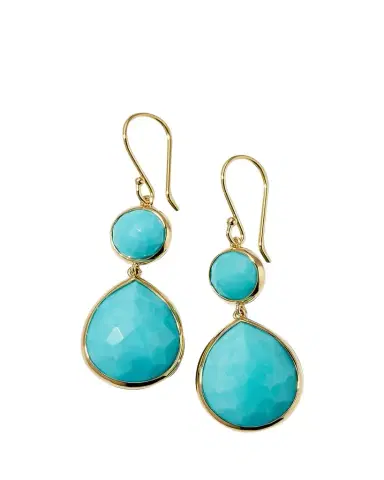 Ippolita Rock Candy Snowman Teardrop Earrings in 18K Gold | Thumbnail 1