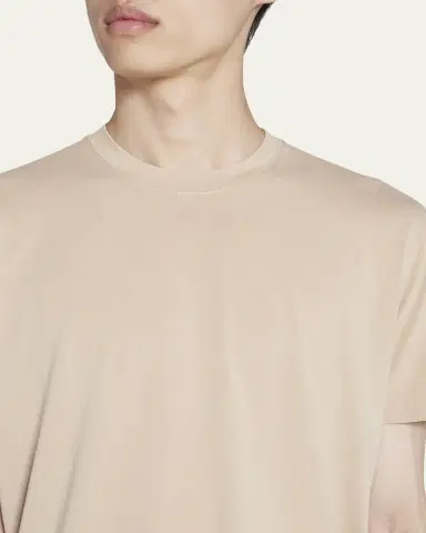 Tom Ford Men's Lyocell-Cotton Crewneck T-Shirt | Thumbnail 5