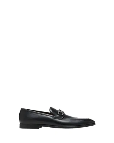 Ferragamo Men's Foster Smooth Leather Gancini Bit Loafers | Thumbnail 1 Ferragamo Men's Foster Smooth Leather Gancini Bit Loafers | Thumbnail 1