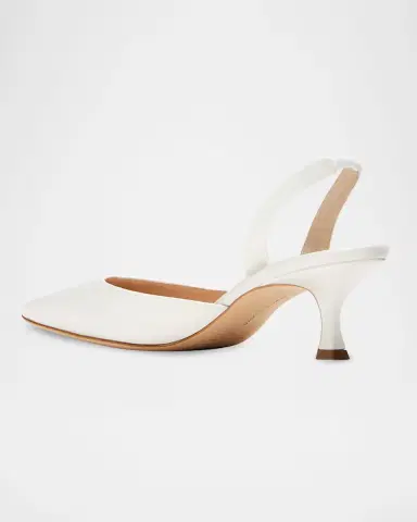 Manolo Blahnik Carolyne Kitten-Heel Halter Pumps | Thumbnail 3 Manolo Blahnik Carolyne Kitten-Heel Halter Pumps | Thumbnail 3