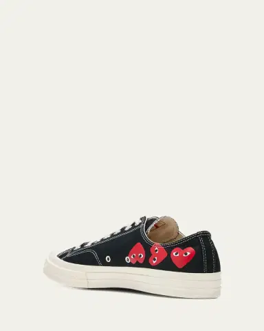 Comme des Garçons x Converse Men's Chuck 70 Multi Heart Low-Top Sneakers | Thumbnail 4