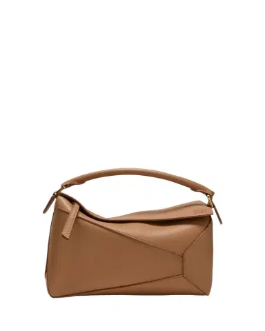 Loewe Puzzle Edge Medium Top-Handle Bag in Soft Grained Leather | Thumbnail 1