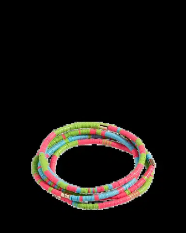 Elsie Frieda Heishi Bead Bracelets, Set of 5 | Thumbnail 2 Elsie Frieda Heishi Bead Bracelets, Set of 5 | Thumbnail 2