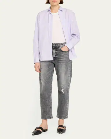 R13 Cropped Boyfriend Jeans | Thumbnail 2