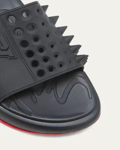 Christian Louboutin Men's Take It Easy Rubber Slide Sandals | Thumbnail 3 Christian Louboutin Men's Take It Easy Rubber Slide Sandals | Thumbnail 3