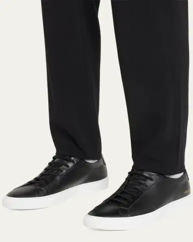 Common Projects Men's Achilles Leather Low-Top Sneakers | Thumbnail 2