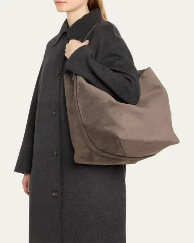 TOTEME Belted Tote Bag in Suede | Thumbnail 2