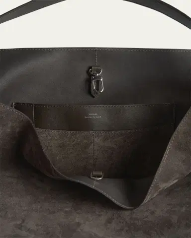 TOTEME Belted Tote Bag in Suede | Thumbnail 4