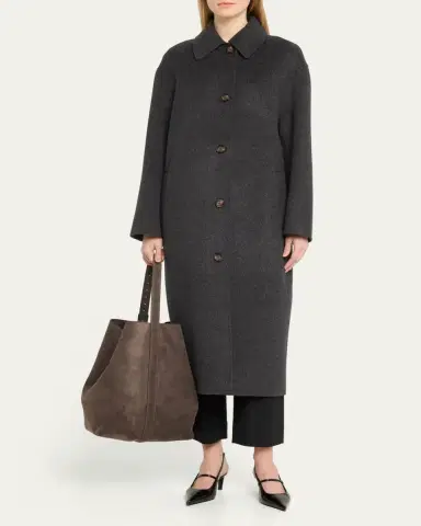 TOTEME Belted Tote Bag in Suede | Thumbnail 5