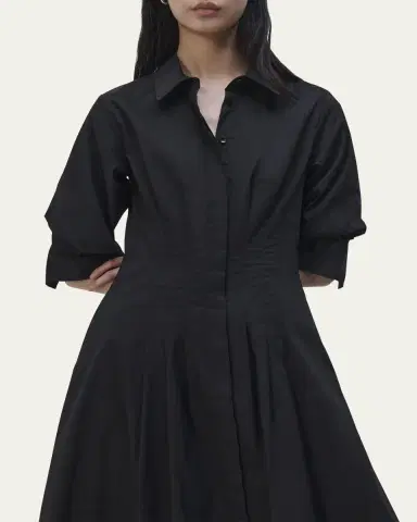 Simkhai Jazz Poplin Pintuck Midi Shirtdress | Thumbnail 5 Simkhai Jazz Poplin Pintuck Midi Shirtdress | Thumbnail 5