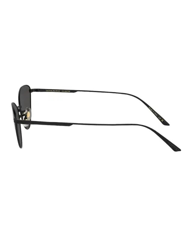 Sleek Black Steel Butterfly Sunglasses