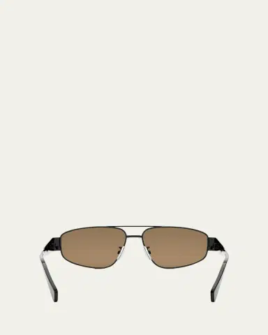CELINE Men's Triomphe Pilot Metal Sunglasses | Thumbnail 5 CELINE Men's Triomphe Pilot Metal Sunglasses | Thumbnail 5