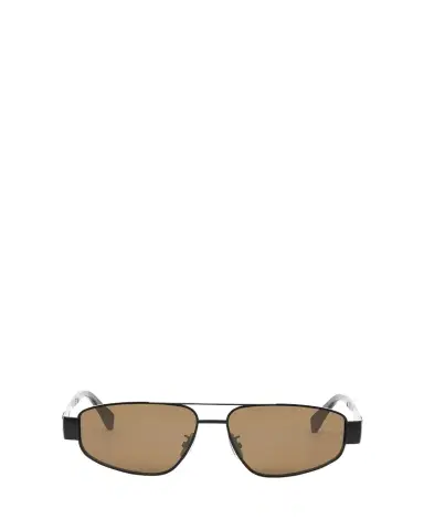 CELINE Men's Triomphe Pilot Metal Sunglasses | Thumbnail 1 CELINE Men's Triomphe Pilot Metal Sunglasses | Thumbnail 1