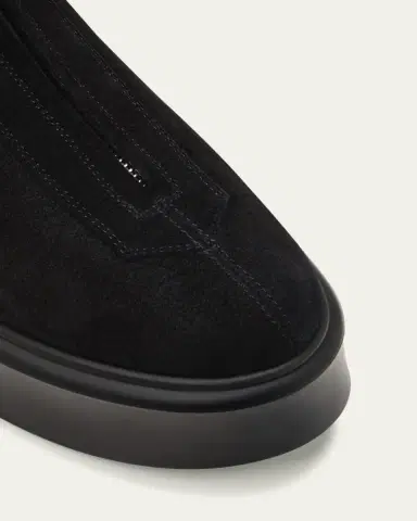 THE ROW Suede Zip Moto Booties | Thumbnail 5