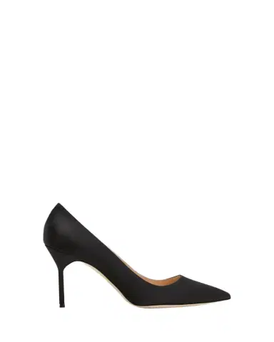 Manolo Blahnik BB 90mm Satin Pumps | Thumbnail 1 Manolo Blahnik BB 90mm Satin Pumps | Thumbnail 1