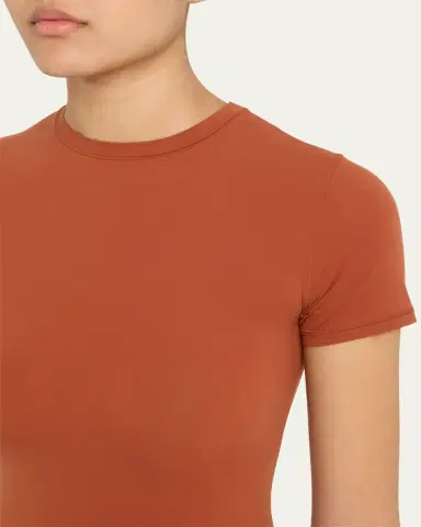 SKIMS Fits Everybody Short-Sleeve Crewneck T-Shirt | Thumbnail 9