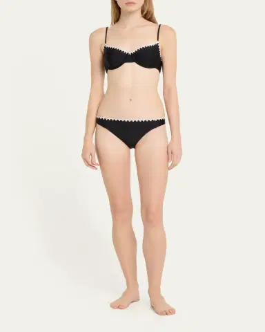 Ramy Brook Emmeline Crochet-Trim Bikini Top | Thumbnail 2