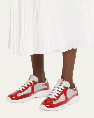 Prada America's Cup Vernice Patent Runner Sneakers | Thumbnail 2