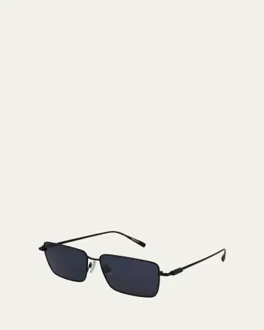 Ferragamo Men's Gancini Evolution Metal Rectangle Sunglasses | Thumbnail 2 Ferragamo Men's Gancini Evolution Metal Rectangle Sunglasses | Thumbnail 2