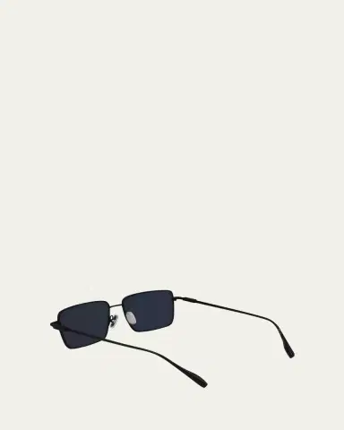 Ferragamo Men's Gancini Evolution Metal Rectangle Sunglasses | Thumbnail 3 Ferragamo Men's Gancini Evolution Metal Rectangle Sunglasses | Thumbnail 3