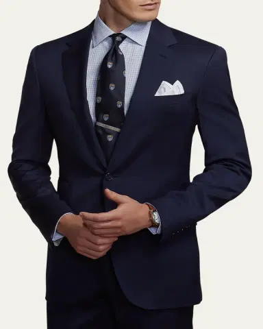 Ralph Lauren Purple Label Gregory Hand-Tailored Wool Serge Suit | Thumbnail 4